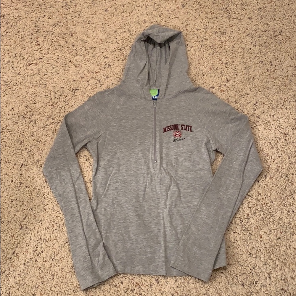 Missouri State University hooded quarter zip
